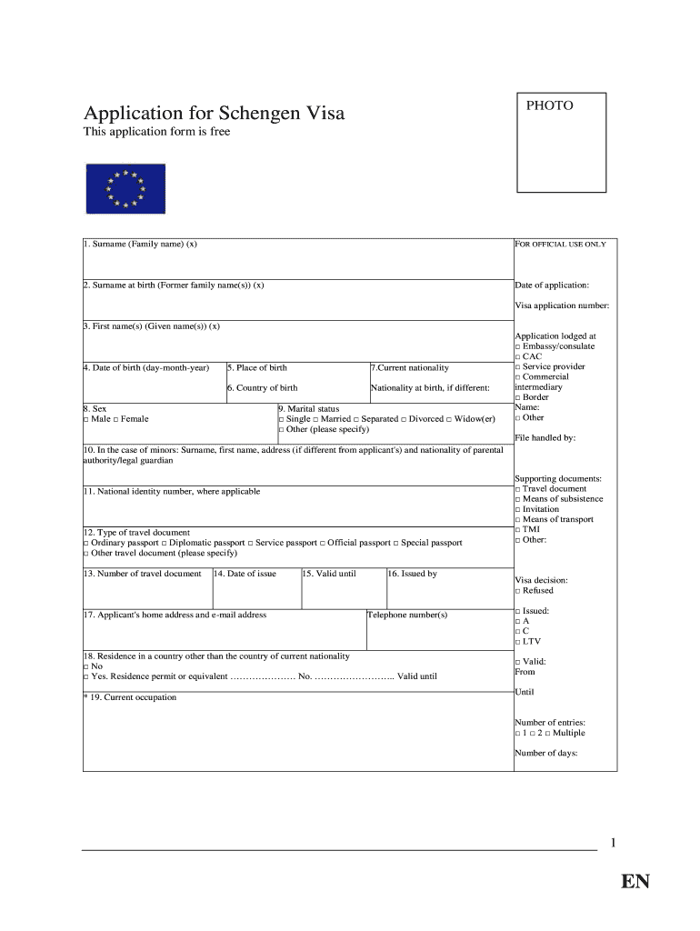 Belgium visa application form pdf Fill out & sign online DocHub