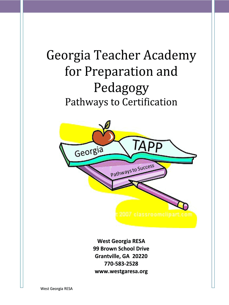 Fillable Online ciclt Teacher Academy for Preparation and