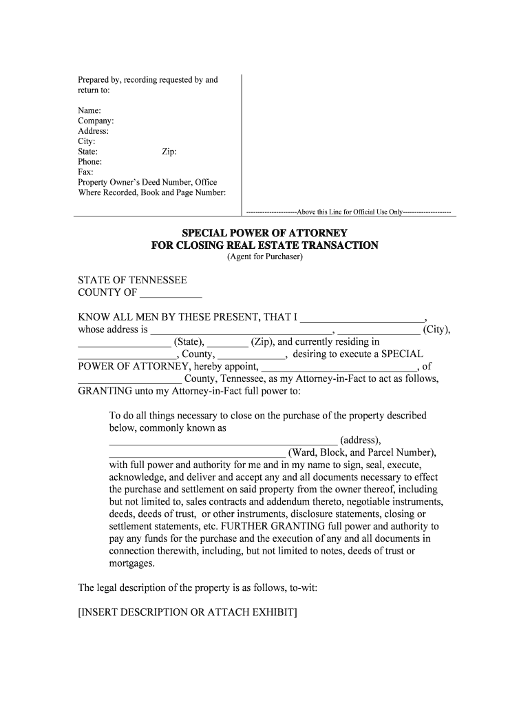 Real estate power of attorney Fill out & sign online DocHub