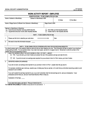 social security disability forms for doctors to fill out Templates