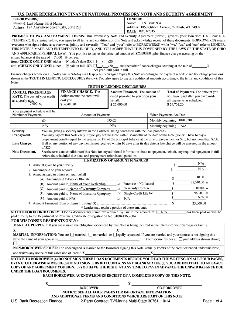 Fillable Online PROMISSORY NOTE AND SECURITY AGREEMENT Fax Email Print