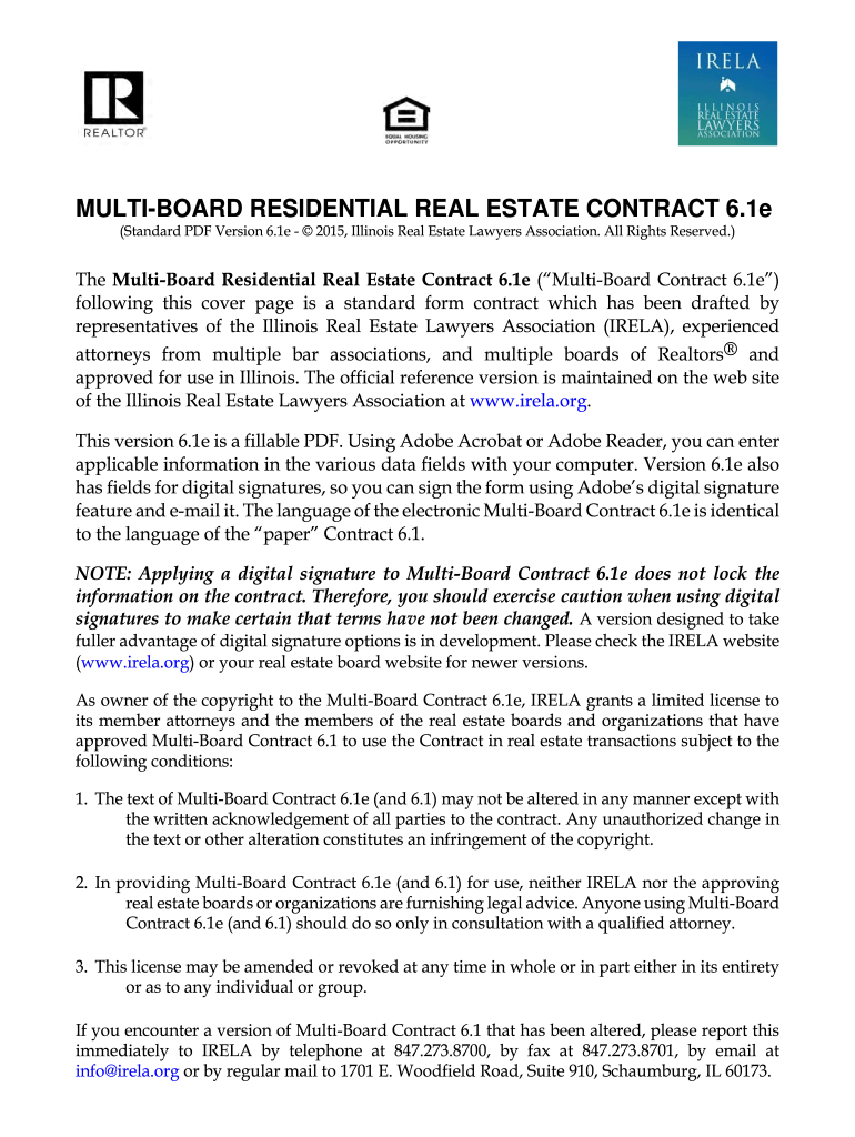 6 1 Real Estate Contract Illinois Fill Online, Printable, Fillable