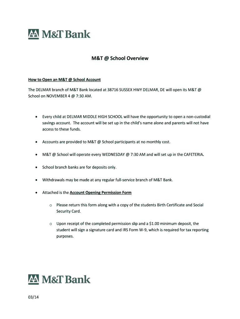 Fillable Online delmar k12 de MT School Overview Delmar High School