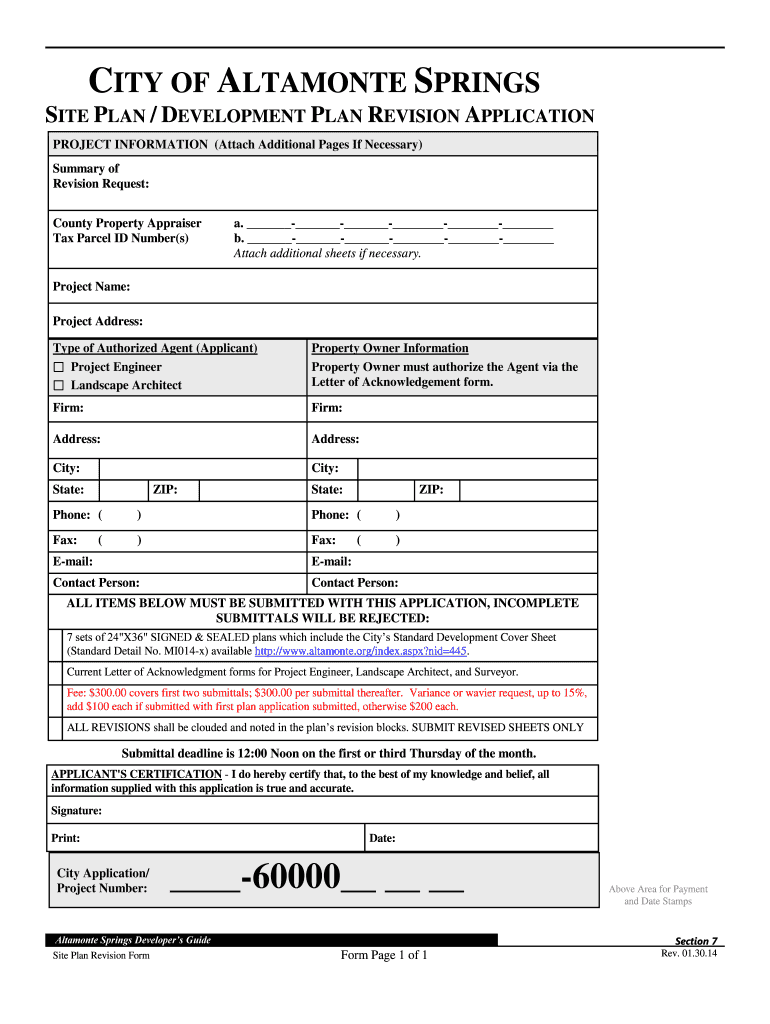 Fillable Online altamonte ITY OF LTAMONTE C A SPRINGS Altamonte