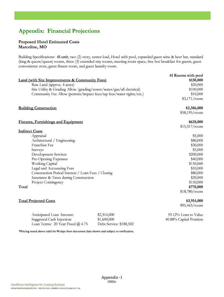 Small Hotel Financial Statements Fill Online, Printable, Fillable