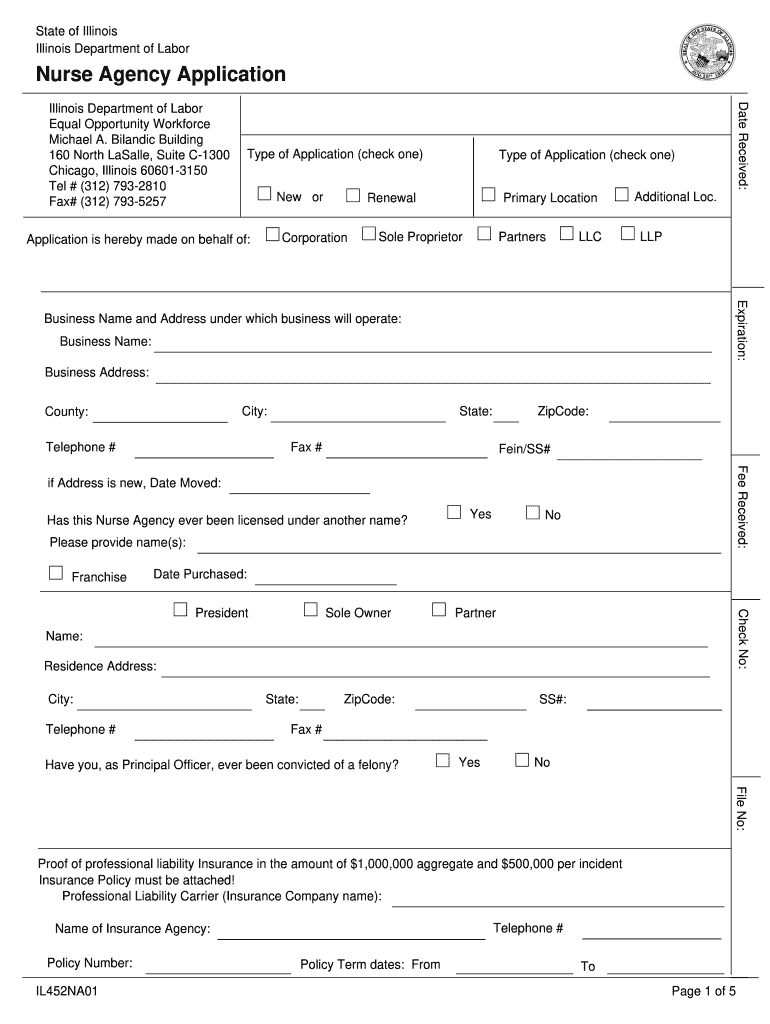 Agency nursing illinois Fill out & sign online DocHub