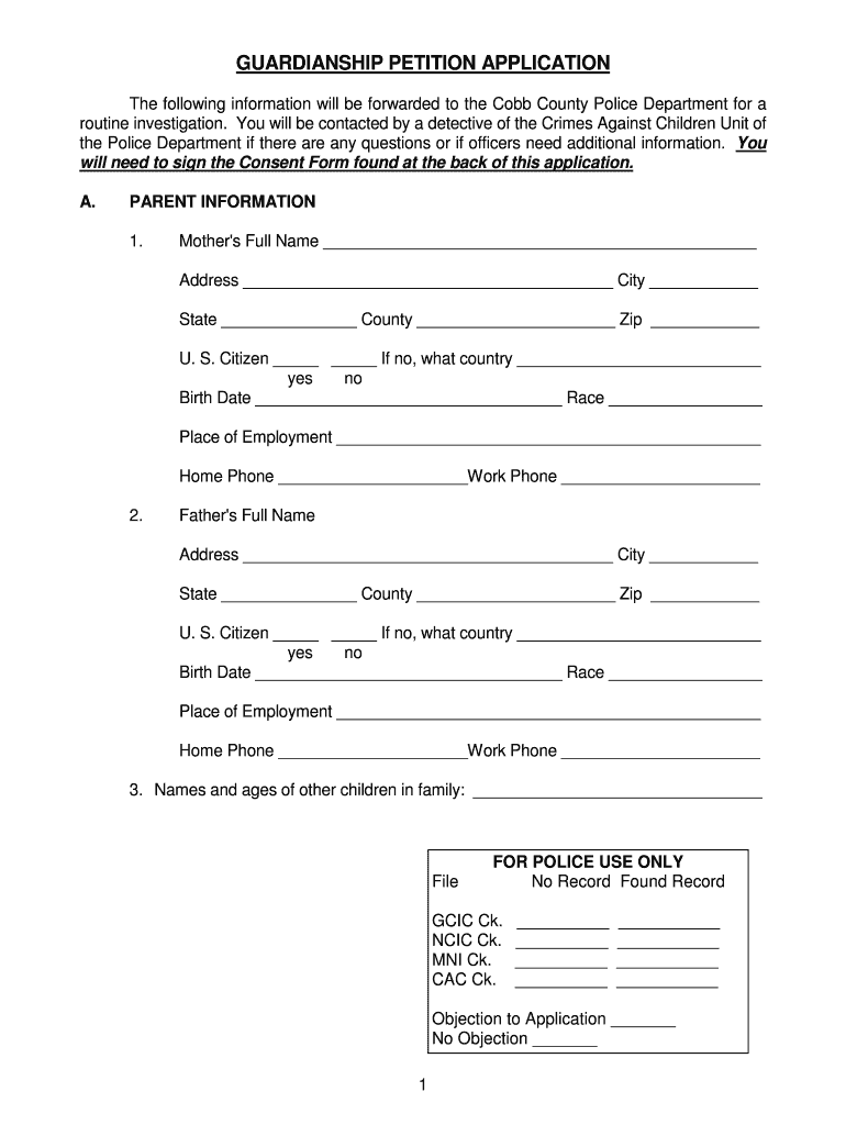 Cobb county probate court forms Fill out & sign online DocHub