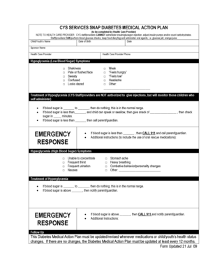 SNAP SEIZURE MEDICAL ACTION PLAN - BenningMWR - Fill and Sign Printable