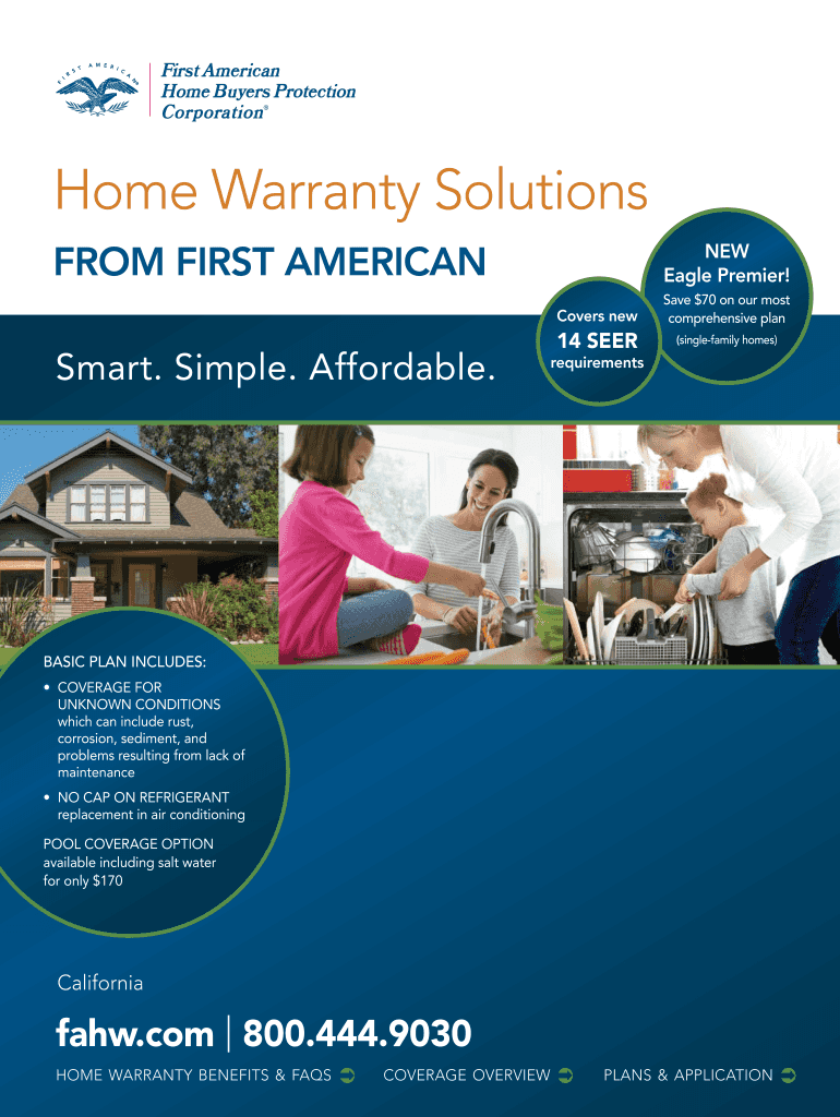 Fillable Online Home Warranty Solutions Fax Email Print pdfFiller