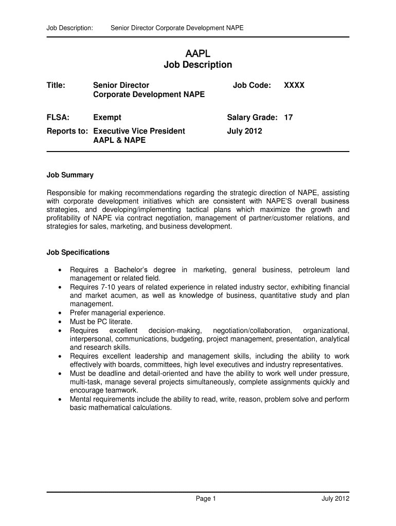 Fillable Online landman AAPL Job Description landman Fax Email Print