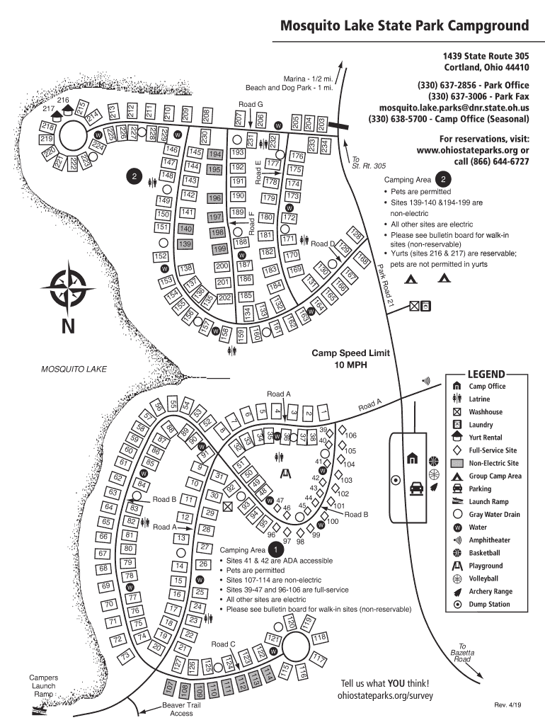 Mosquito Lake Campground Map Fill Online, Printable, Fillable, Blank