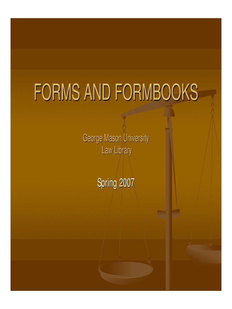 Fillable Online law gmu Forms and Formbooks Mason University