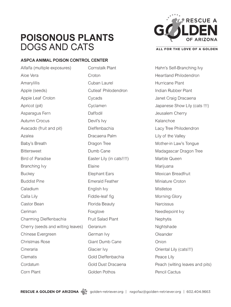 Fillable Online ASPCA Animal Poison Control Center Fax Email Print pdfFiller