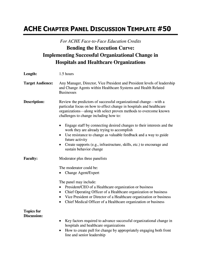 Panel discussion template Fill out & sign online DocHub