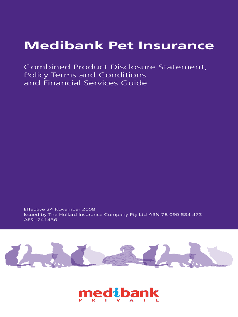 Fillable Online Medibank Pet Insurance Fax Email Print pdfFiller