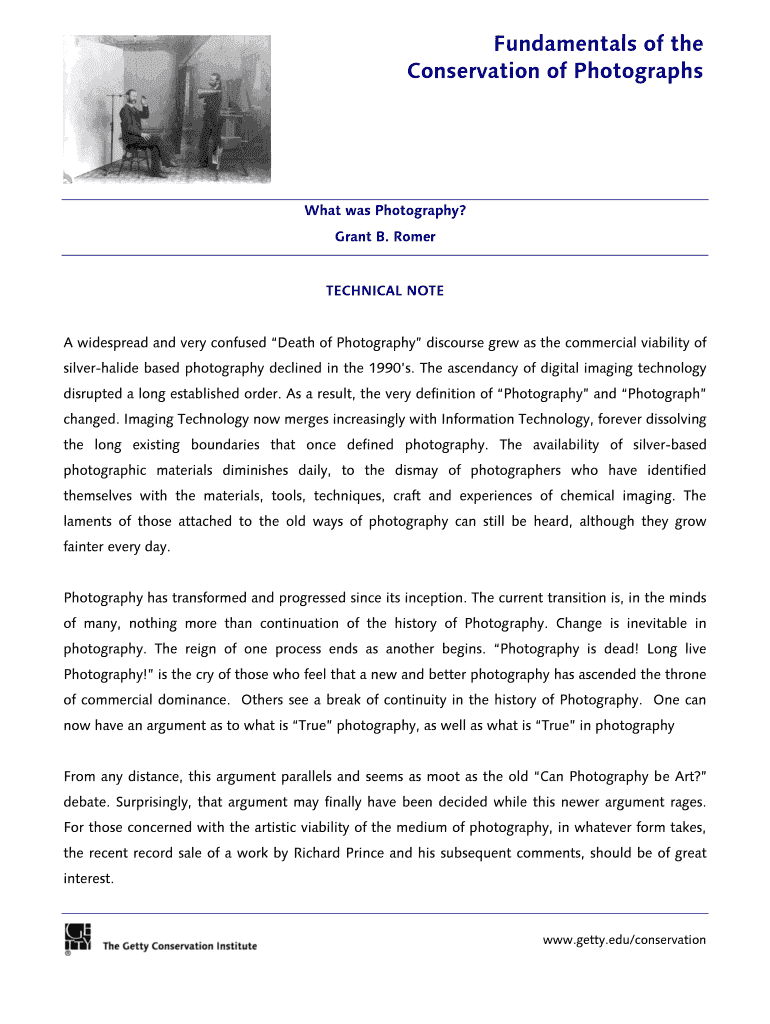 Fillable Online The death of photography are camera phones destroying