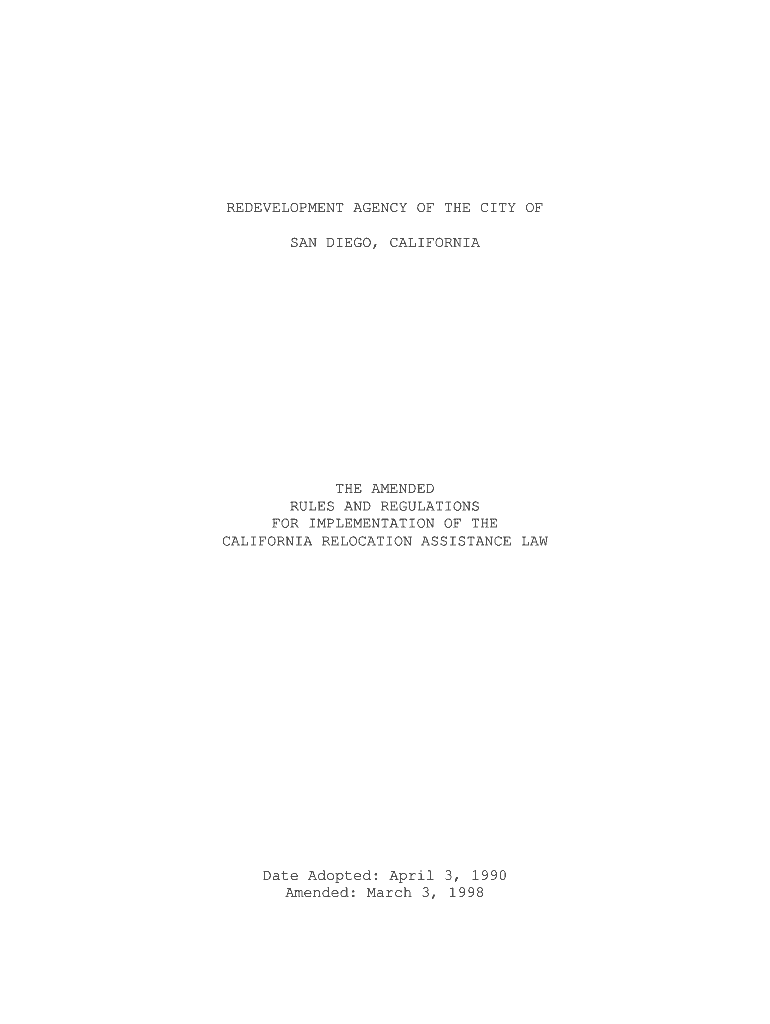 Fillable Online REDEVELOPMENT AGENCY OF THE CITY OF Fax Email Print