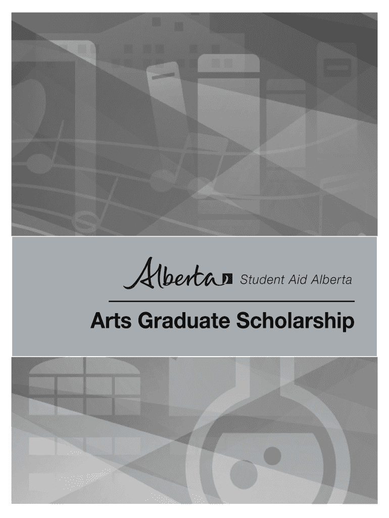 Fillable Online Arts Graduate Scholarship studentaidalbertaca