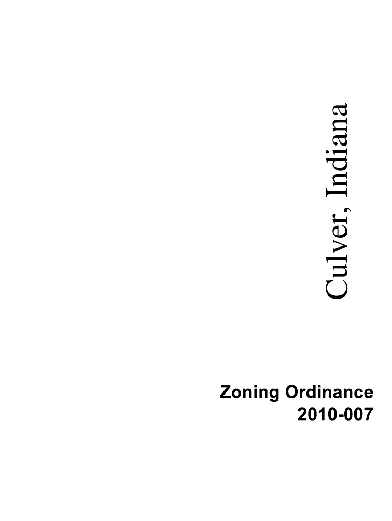 Fillable Online townofculver Culver, Indiana Fax Email Print pdfFiller