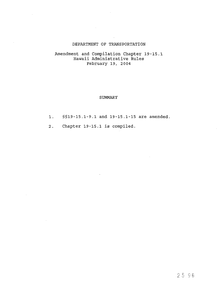 Fillable Online Amendment and Compilation Chapter 1915 Fax Email Print