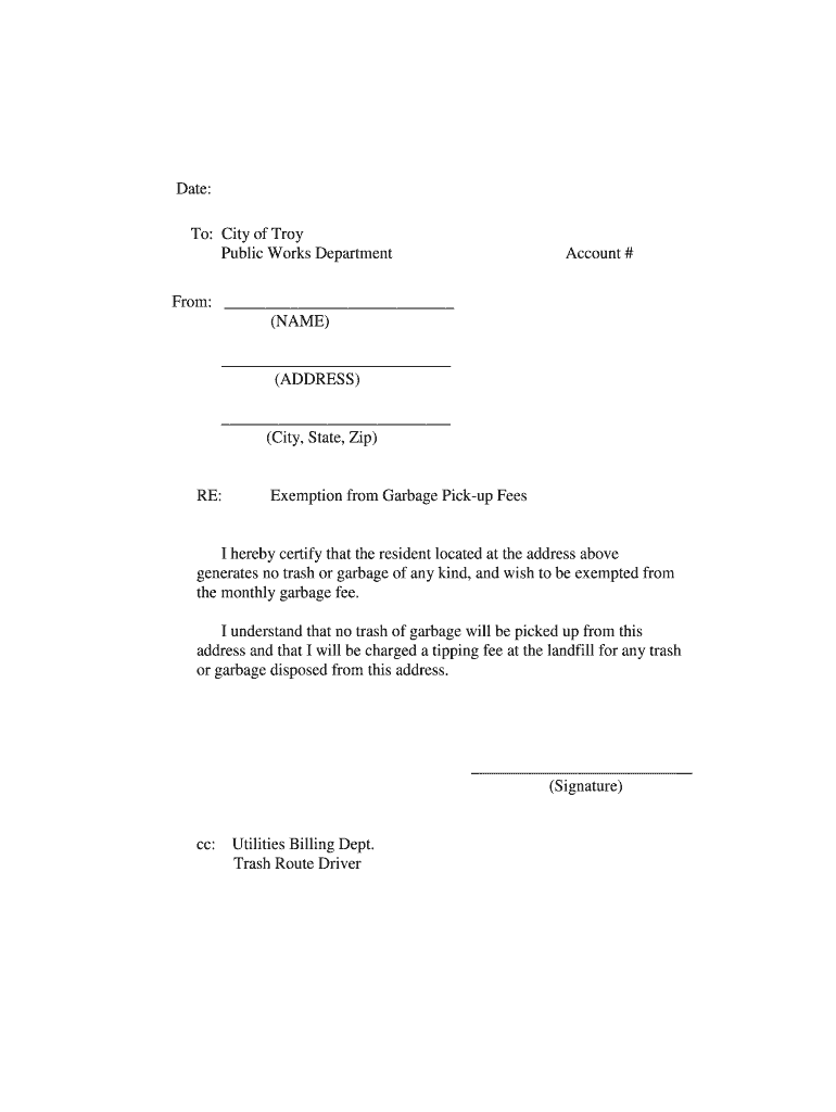 Fillable Online troyal Service Suspension Form Troy Fax Email Print