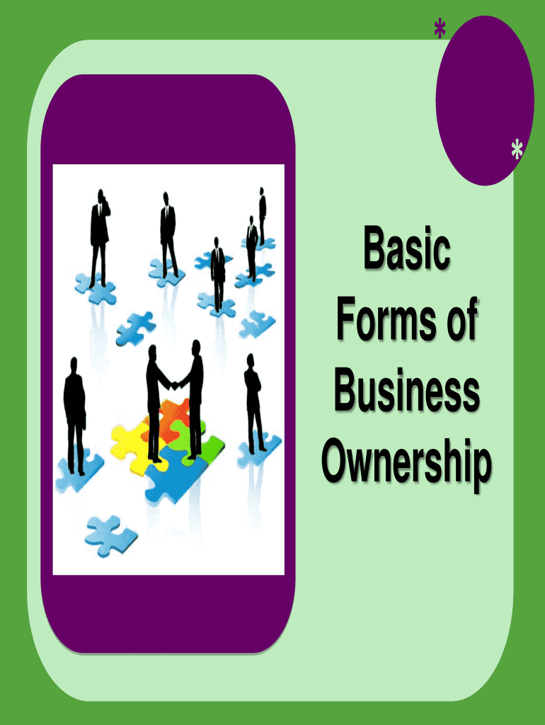Fillable Online Basic Forms of Business Ownership Fax Email Print pdfFiller