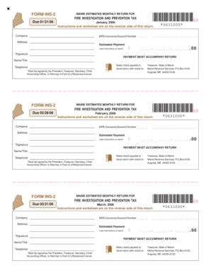 Fillable Online FORM INS-2 FORM INS-2 FORM INS-2 *0631000