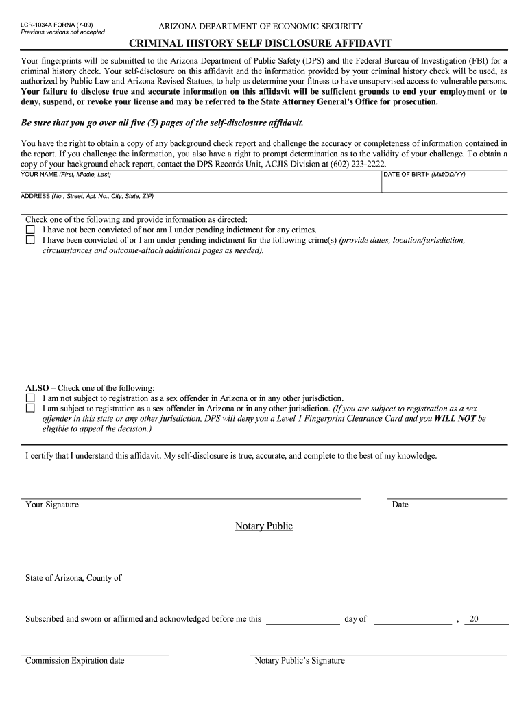 2009 Form AZ LCR1034A Fill Online, Printable, Fillable, Blank pdfFiller