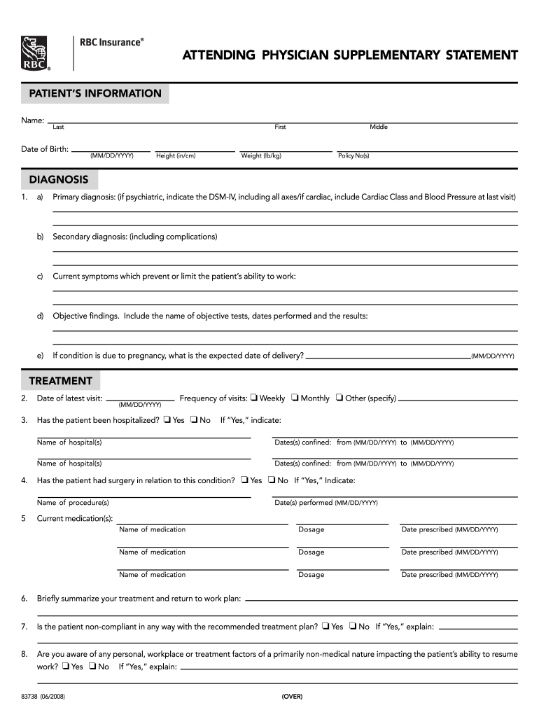Insurance Supplementary Statement Fill Online, Printable, Fillable