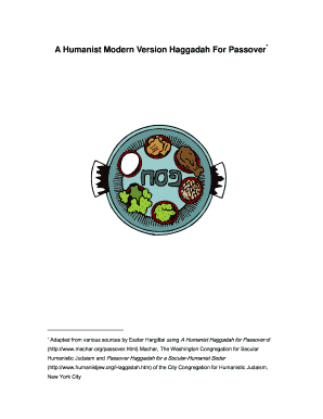 Version Haggadah Passover Printable - Fill Online, Printable, Fillable