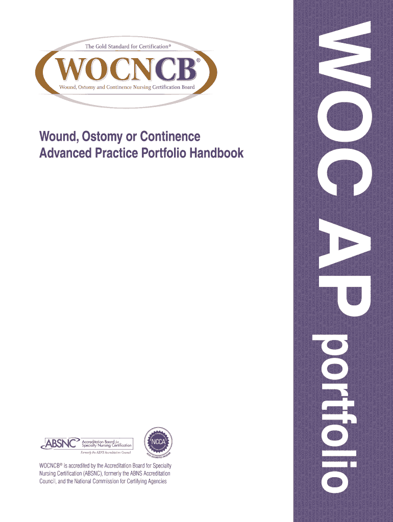 Fillable Online Wound, Ostomy or Continence Advanced Practice Portfolio