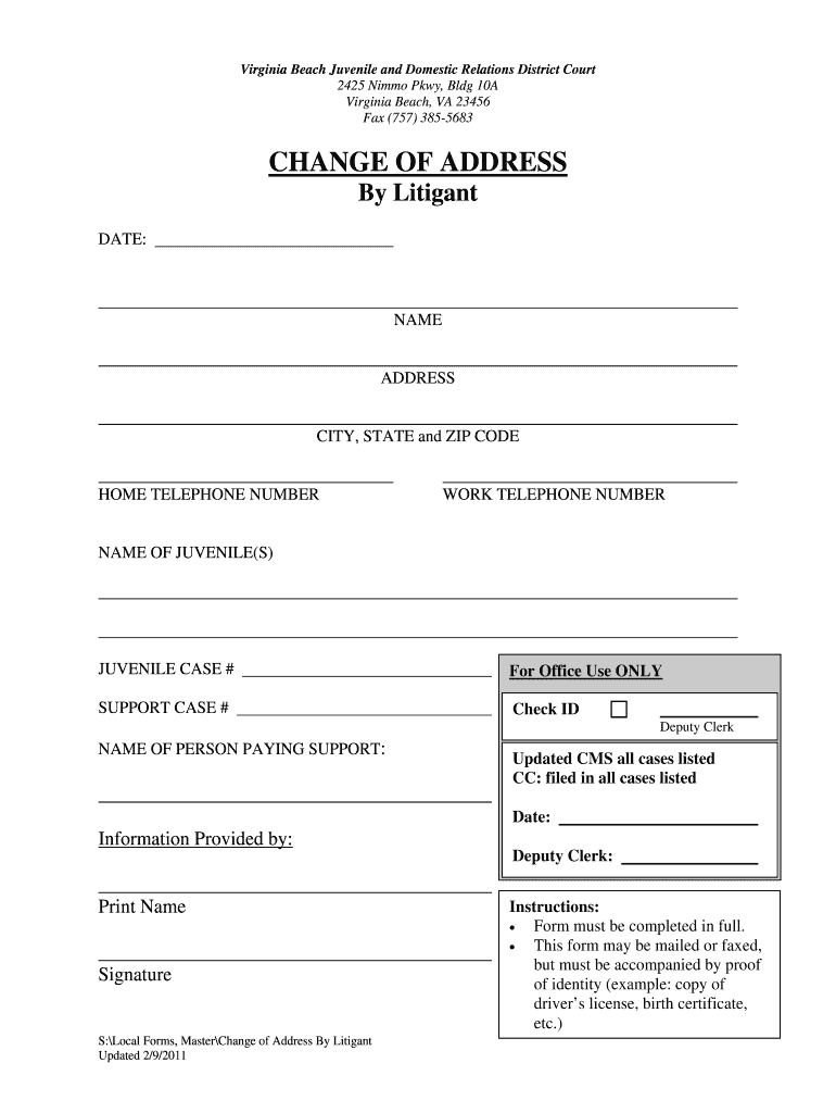 Fillable Online Form City of Virginia Beach Fax Email Print pdfFiller