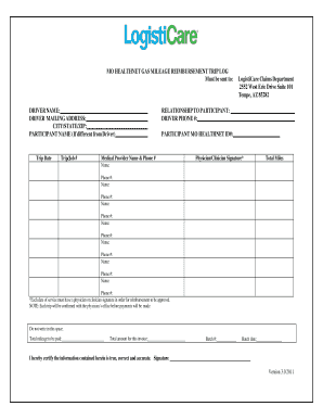 Logisticare Payment Schedule 2022 27 Printable Gas Mileage Reimbursement Form Templates - Fillable Samples In Pdf, Word To Download | Pdffiller