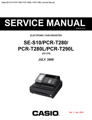 Casio Pcr T280 Manual - Fill Online, Printable, Fillable, Blank | pdfFiller