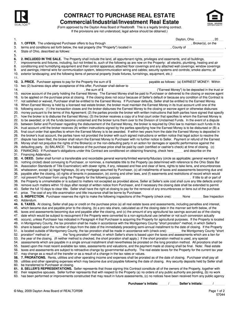 Industrial bPurchaseb Contract Dayton Area Board of bb