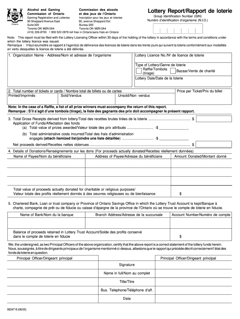 06347 b lottery report Fill out & sign online DocHub