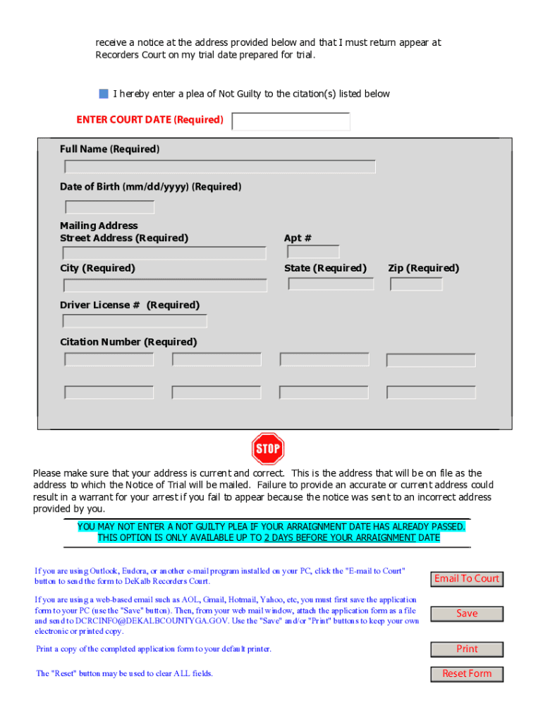 Dcrcinfo Dekalbcountyga Gov Fill Online, Printable