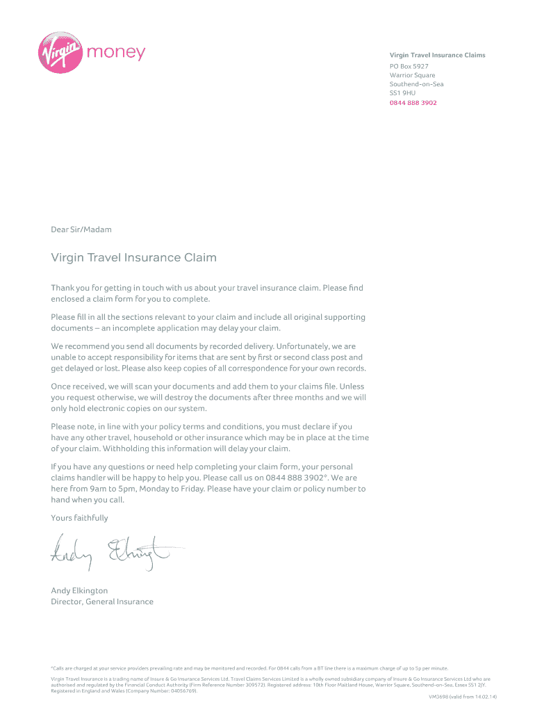 Other claims Virgin Money Fill out & sign online DocHub