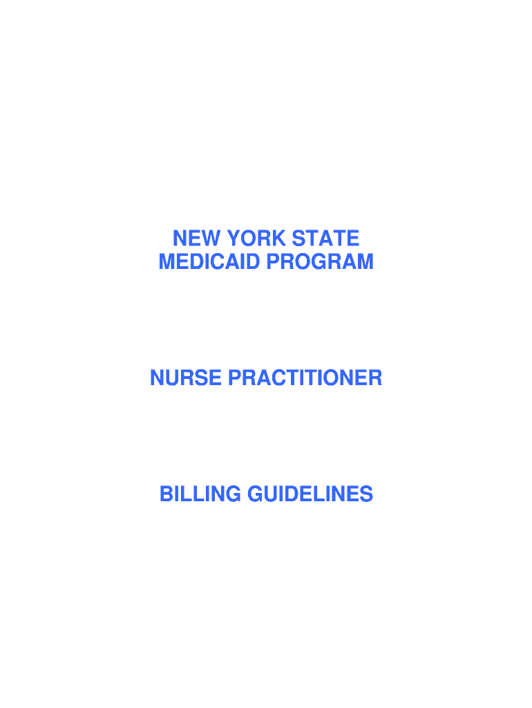 Fillable Online emedny Nurse Practitioner Billing Guidelines emedny