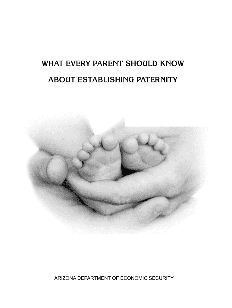 Fillable Online azdes What Every Parent Should Know About Establishing