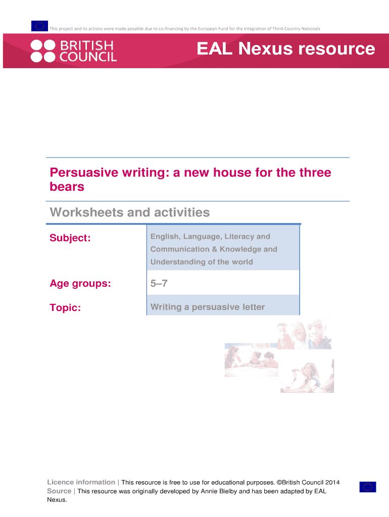 Fillable Online eal britishcouncil Worksheets and activities PDF EAL