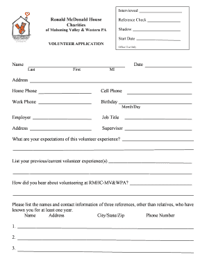 volunteer hours template letter Forms - Fillable & Printable Samples