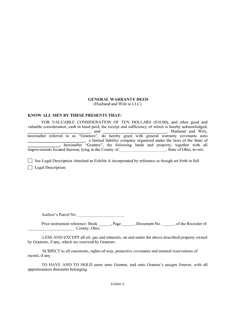 Warranty Deed Fill Online, Printable, Fillable, Blank pdfFiller
