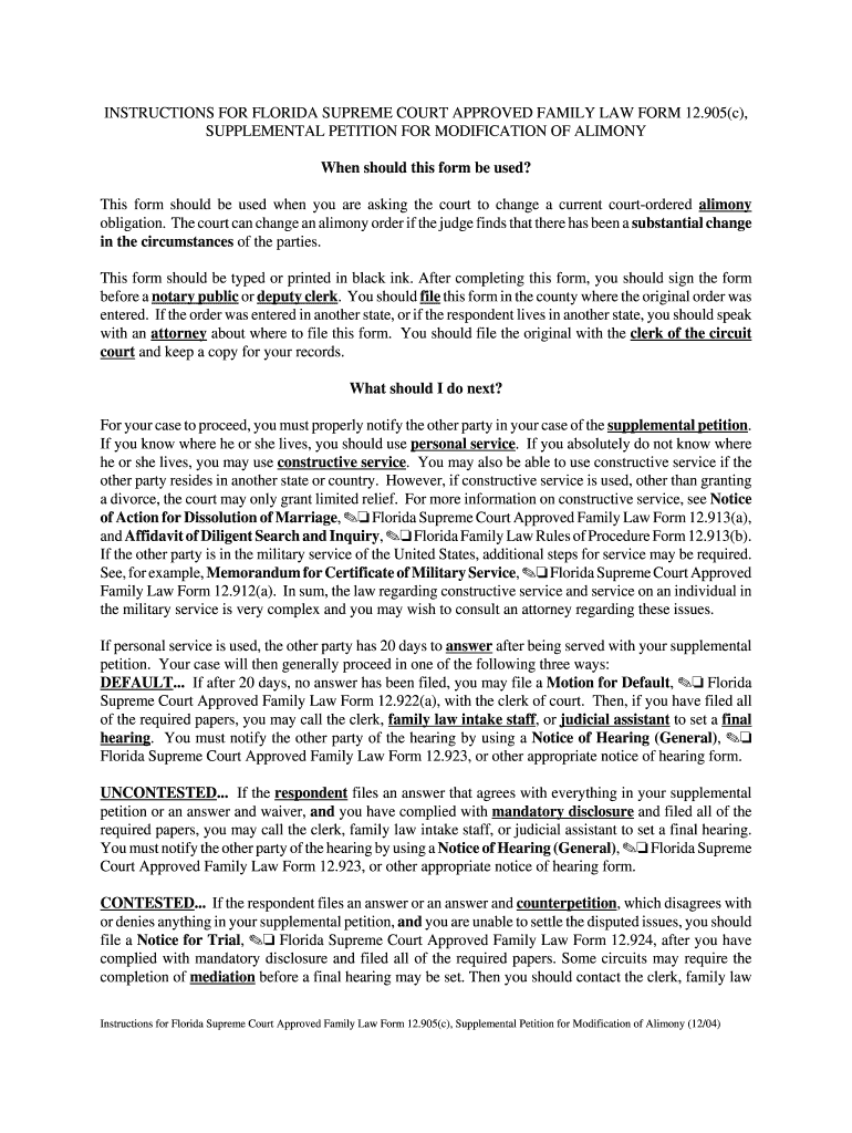 modification of alimony in florida Fill Online, Printable, Fillable