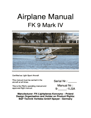 Fillable Online Airplane Manual Fax Email Print - pdfFiller