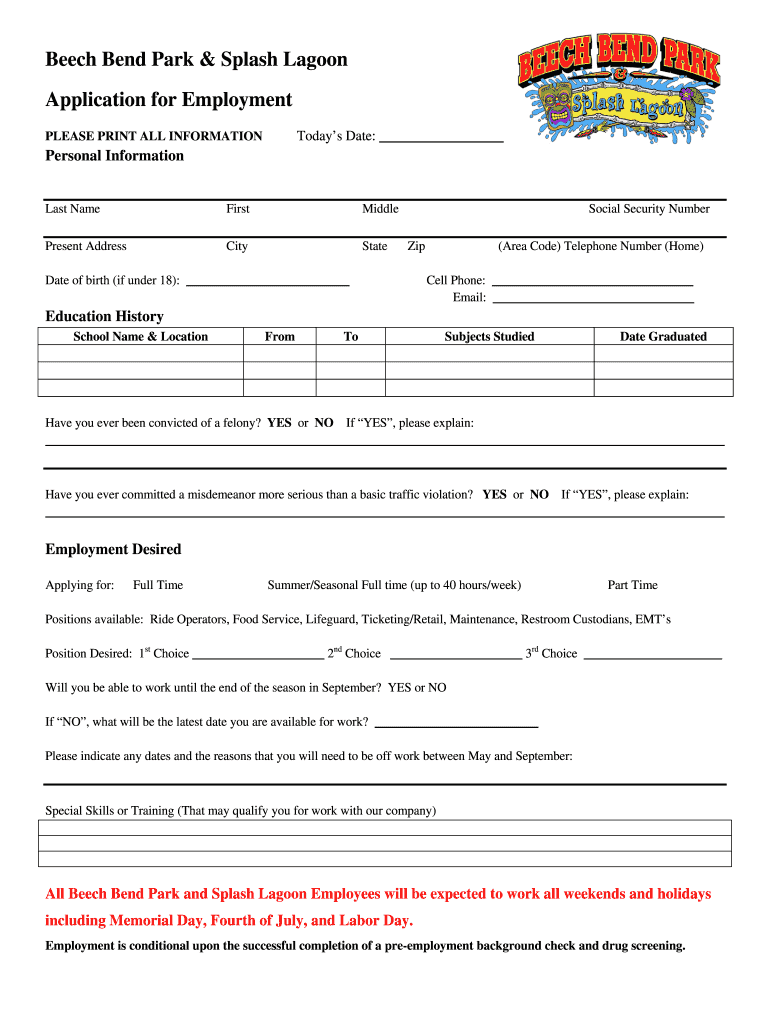 Beech bend application Fill out & sign online DocHub