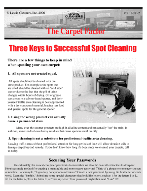 Fillable Online Lewis Cleaners, Fax Email Print - pdfFiller