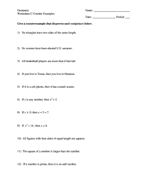 2014-2026 Form AdamsAmity Geometry Worksheet C Counter Examples - Blank