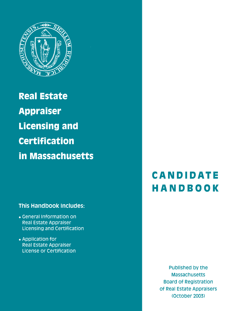 Fillable Online Massachusetts Candidate Handbook State Legal Forms