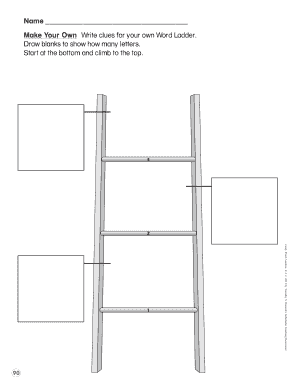 Blank Word Ladder Template - Fill Online, Printable, Fillable, Blank